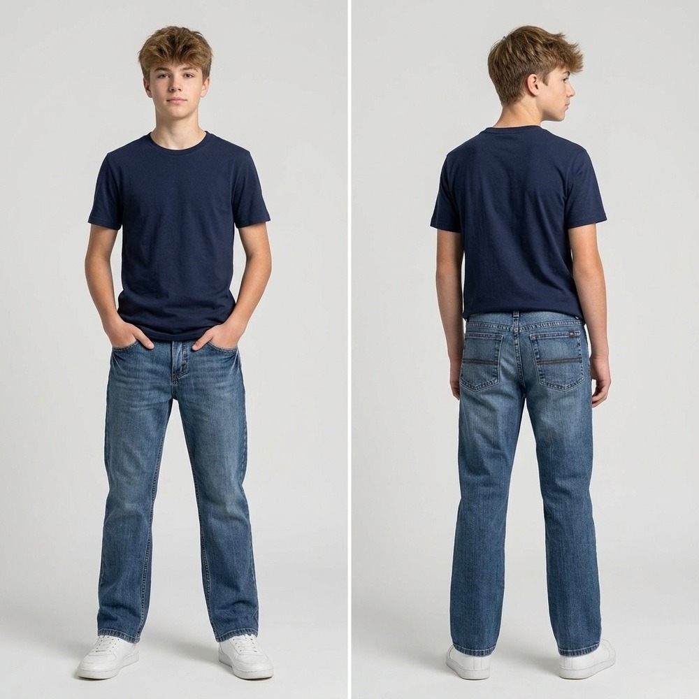 Wrangler 20X 33 Extreme Relaxed Fit Boys Jeans Size‎ 16 Reg Blue Denim 33BWXVM